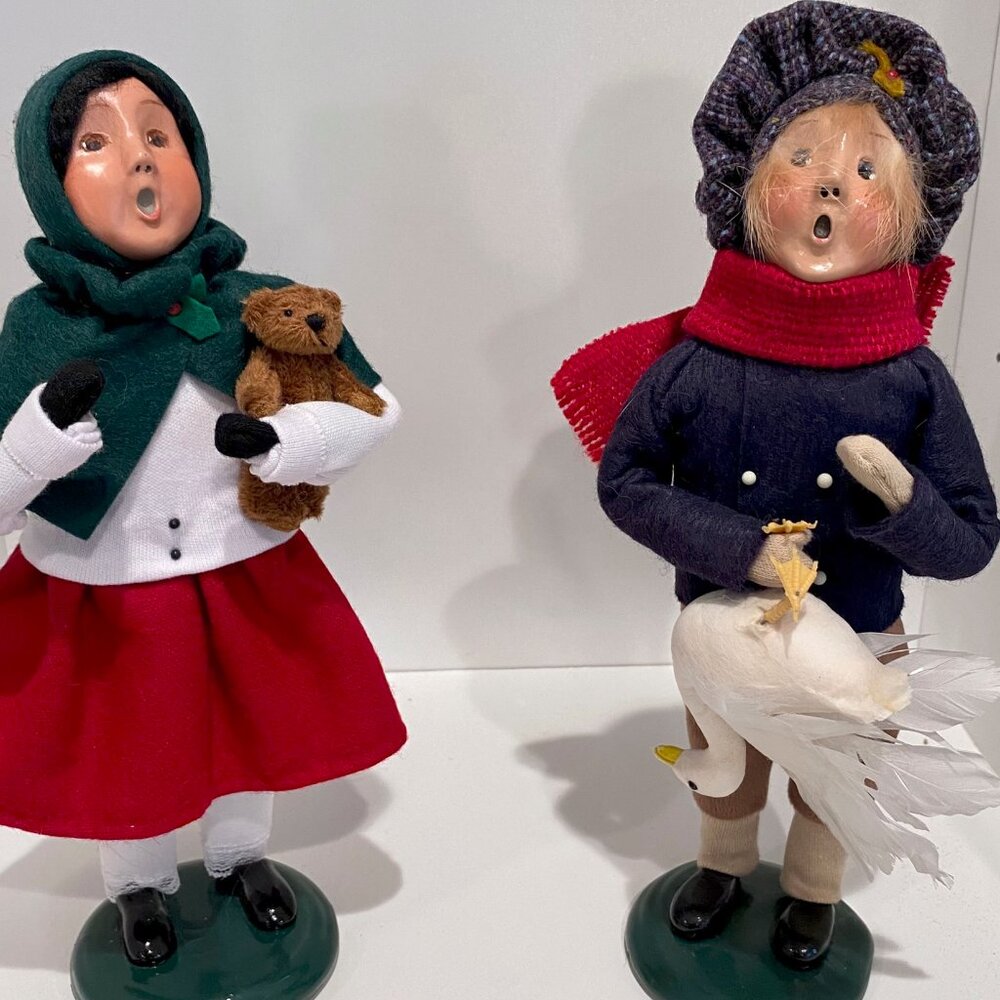 Byers Choice Boy and Girl Carolers